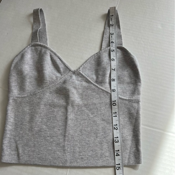 Gianni Bini Cropped sweater tank top grayish blue size small - Picture 7 of 7